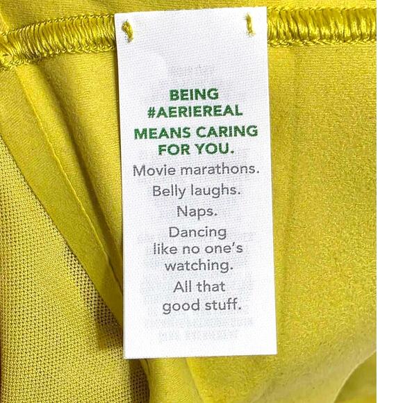 Aerie Smoothez Sheer Mesh V-Neck Triangle Bralette Yellow Small - Picture 5 of 11